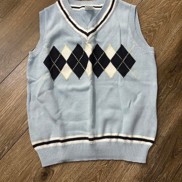 Gymboree Boys Size 8 Light Blue Sweater Vest - Perfect for Spring & Easter - Picture 1 of 2